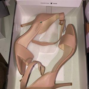 women's beige heels